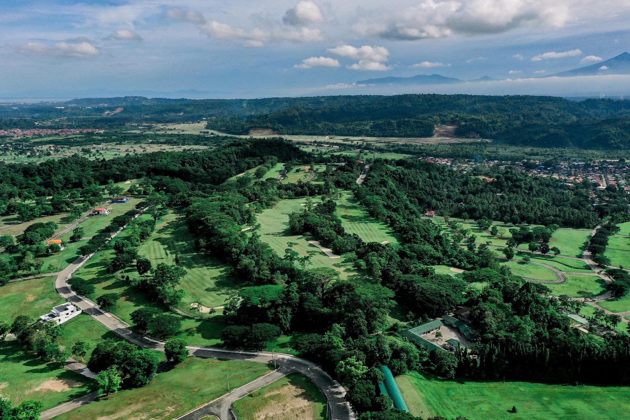 Golf course and Davao aerial