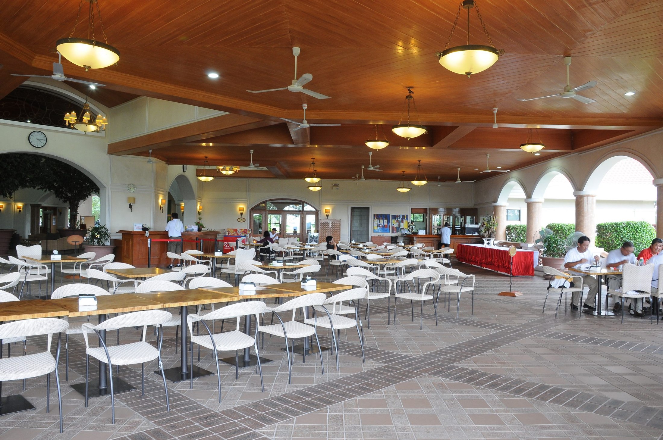 Golf clubhouse dining room